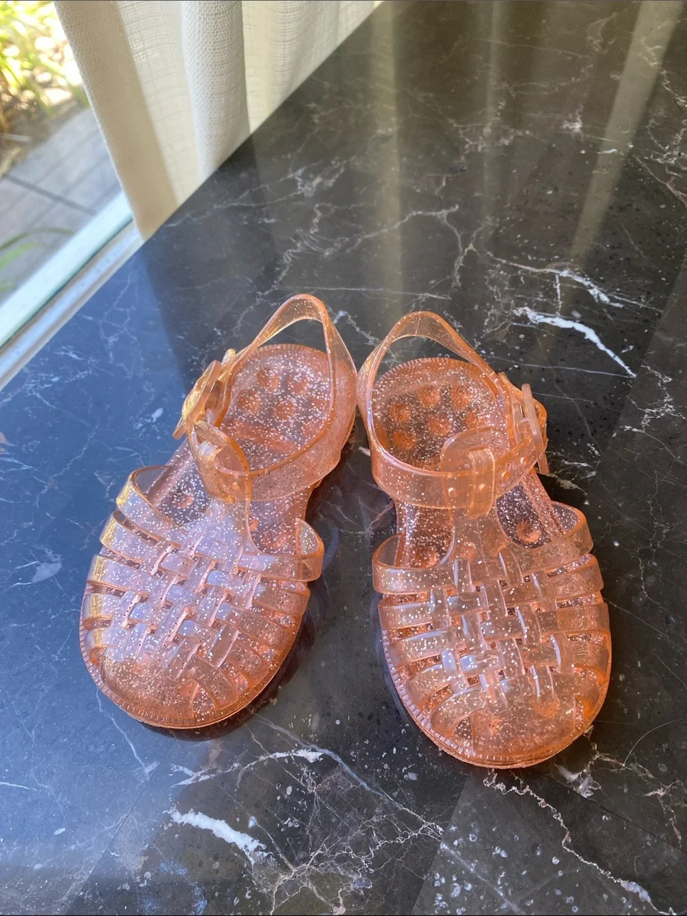 Toddler Glitter Jelly Sandals